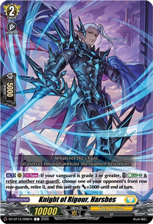 Knight of Rigour, Harshes - DZ-BT12/098EN - Common