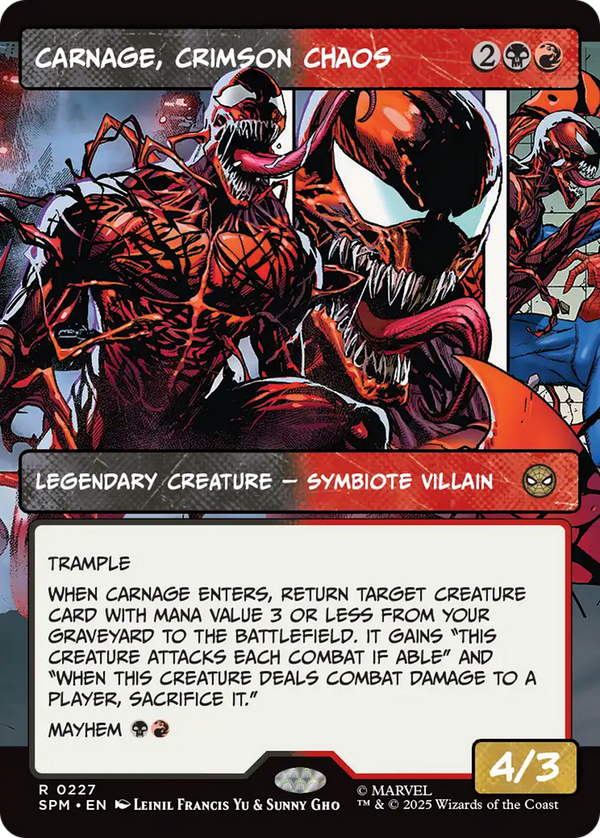 Carnage, Crimson Chaos - Panel Showcase (SPM)