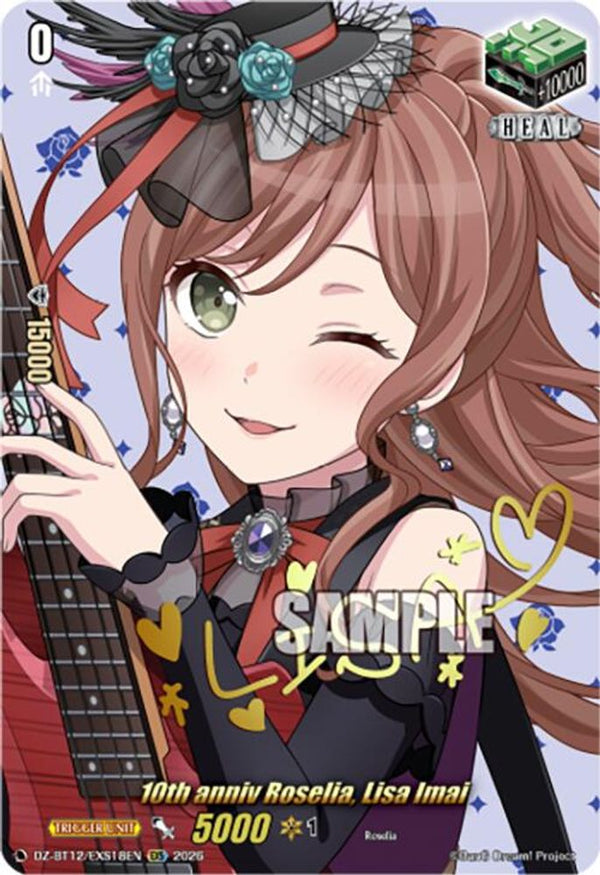 10th anniv Roselia, Lisa Imai (EXS) - DZ-BT12/EXS18EN - Extra Special Rare