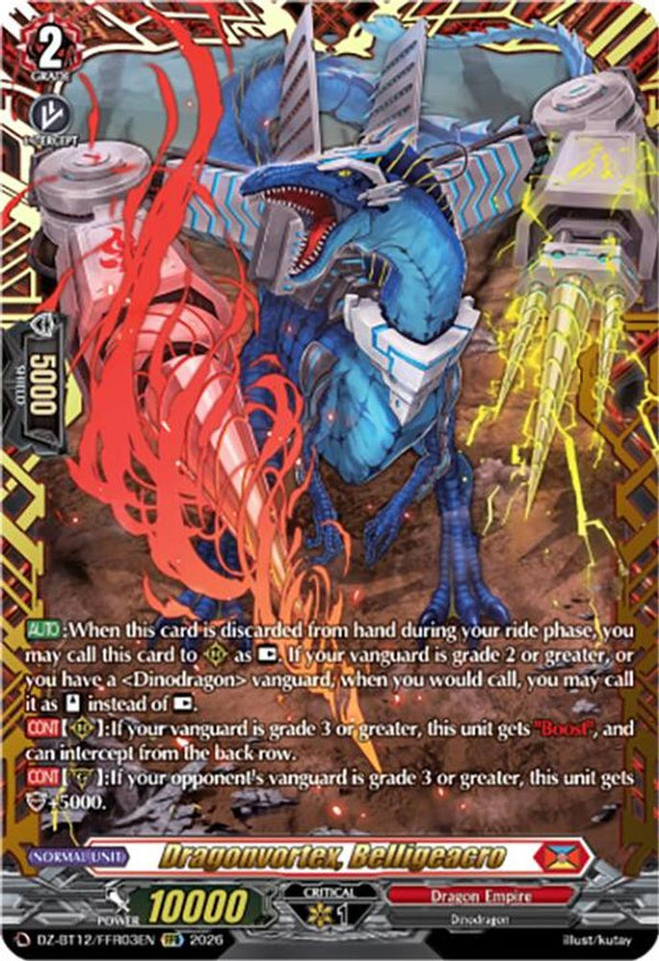 Dragonvortex, Belligeacro (FFR) - DZ-BT12/FFR03EN - Double Frame Rare