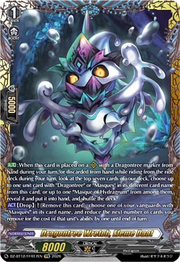 Dragontree Wretch, Eleme Daat (FFR) - DZ-BT12/FFR17EN - Double Frame Rare