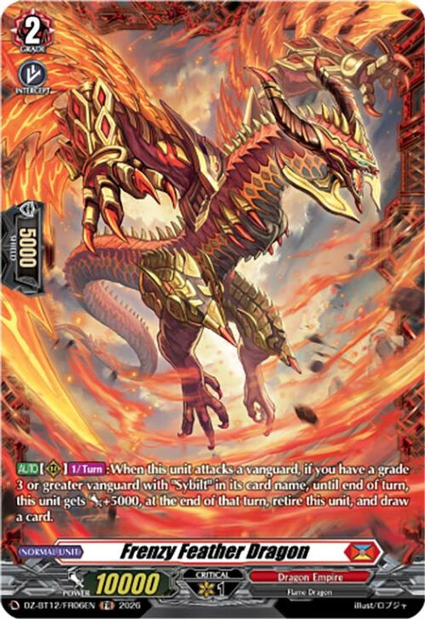 Frenzy Feather Dragon (FR) - DZ-BT12/FR06EN - Frame Rare