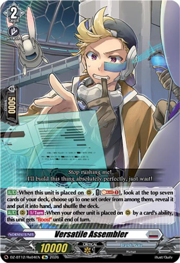Versatile Assembler - DZ-BT12/Re04EN - Special Reprint