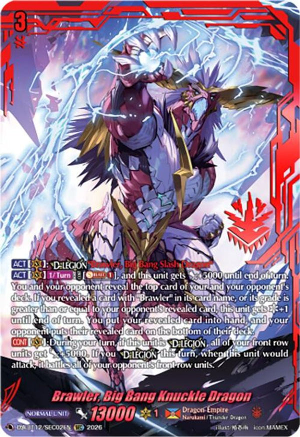 Brawler, Big Bang Knuckle Dragon (SEC) - DZ-BT12/SEC02EN - SEC