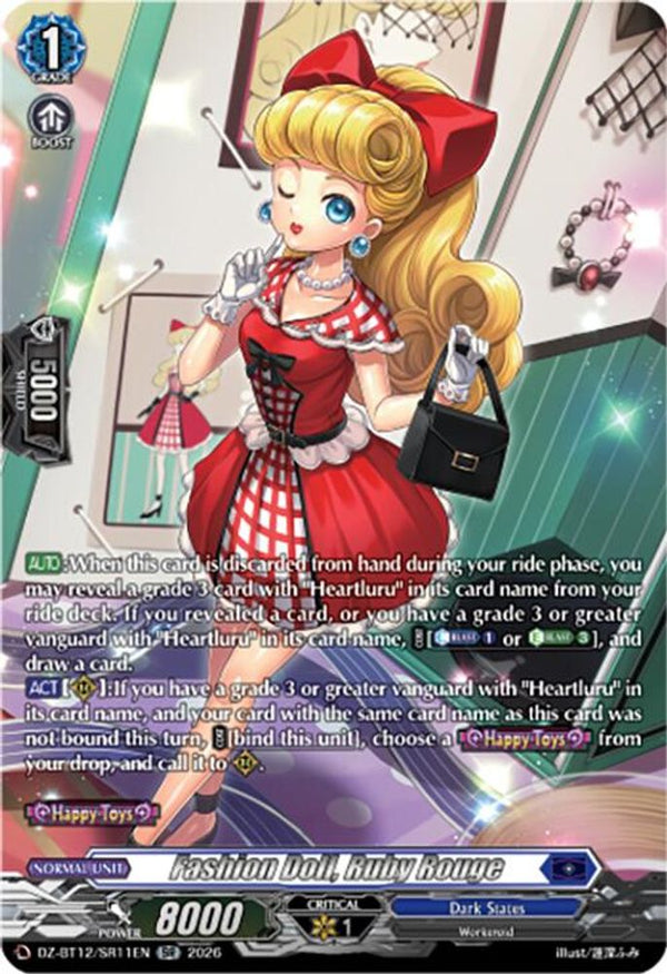 Fashion Doll, Ruby Rouge (SR) - DZ-BT12/SR11EN - Silver Rare