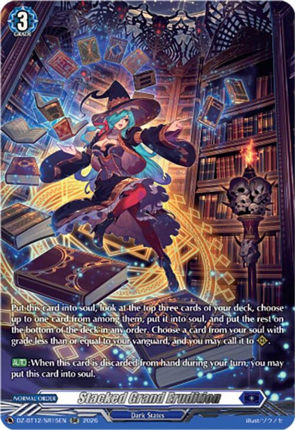Stacked Grand Erudition (SR) - DZ-BT12/SR15EN - Silver Rare