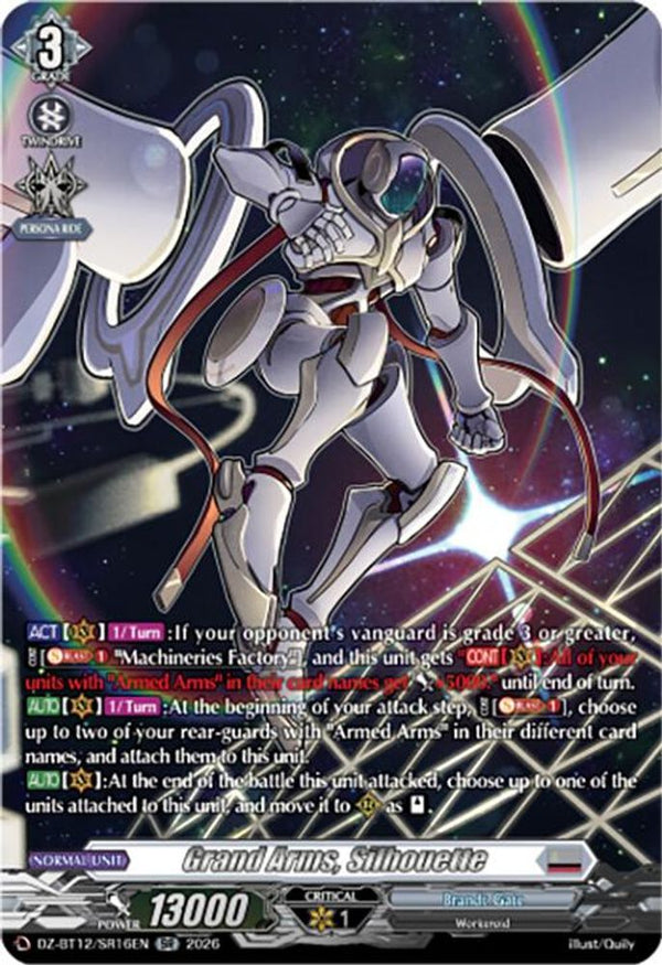Grand Arms, Silhouette (SR) - DZ-BT12/SR16EN - Silver Rare