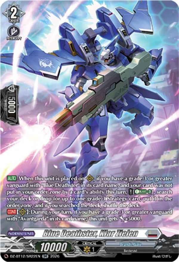 Blue Deathster, Klar Zielen (SR) - DZ-BT12/SR22EN - Silver Rare