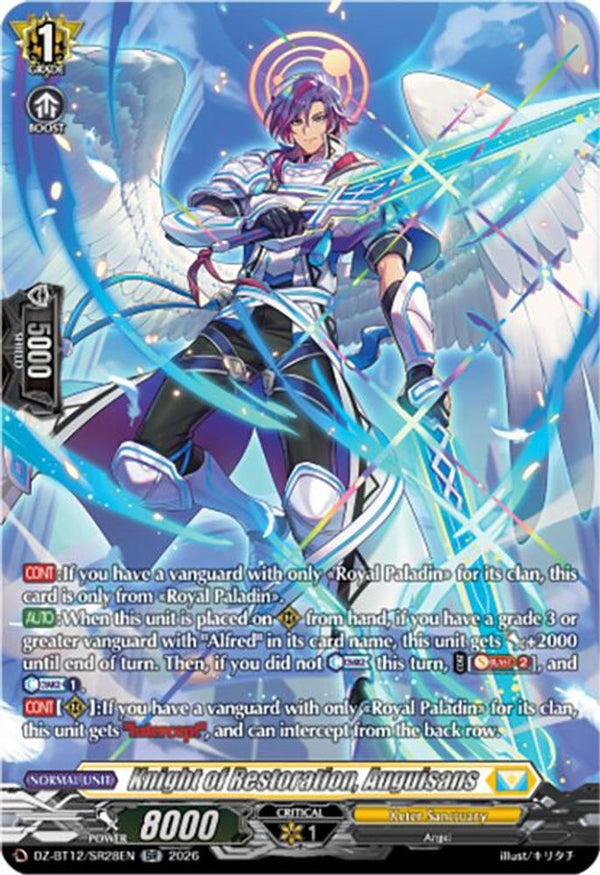 Knight of Restoration, Auguisans (SR) - DZ-BT12/SR28EN - Silver Rare