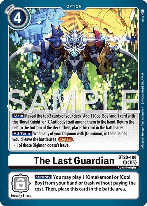 The Last Guardian (Block 5 Reprint) - BT20-100 - Uncommon