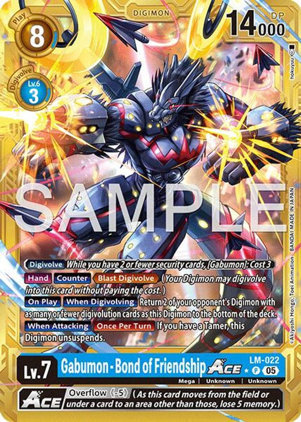 Gabumon - Bond of Friendship ACE (Gold Border) - LM-022 - Promo