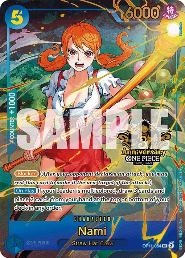 Nami (Japanese 3rd Anniversary Set) - OP11-054 - Super Rare
