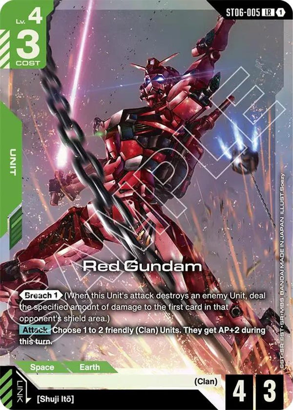 Red Gundam (Premium Card Collection Gundam Assemble) - ST06-005 - Legend Rare