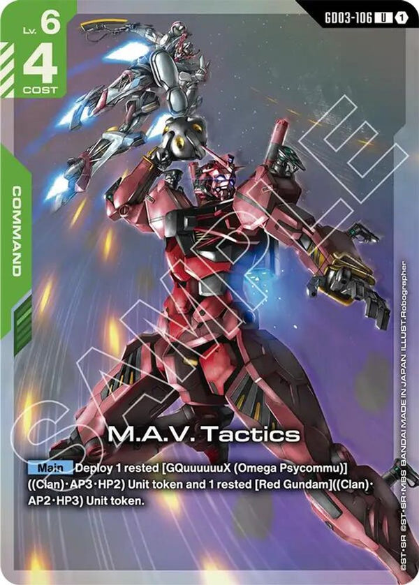 M.A.V. Tactics (Premium Card Collection Gundam Assemble) - GD03-106 - Uncommon