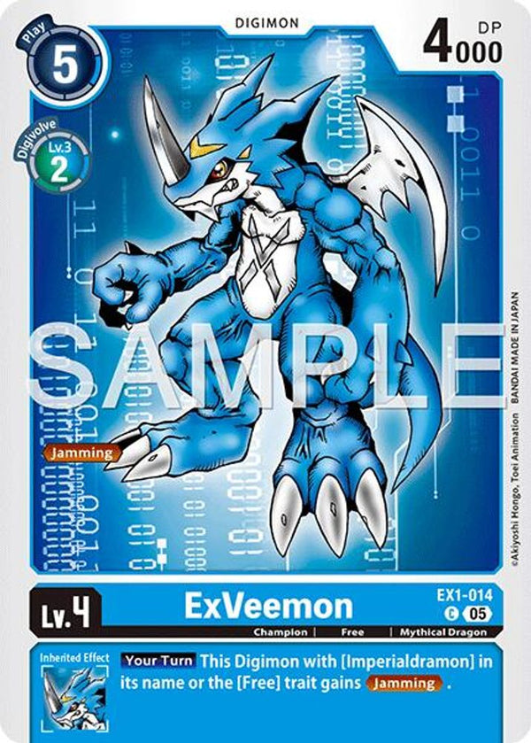 ExVeemon - EX1-014 (Block 5 Reprint) - EX1-014 - Common