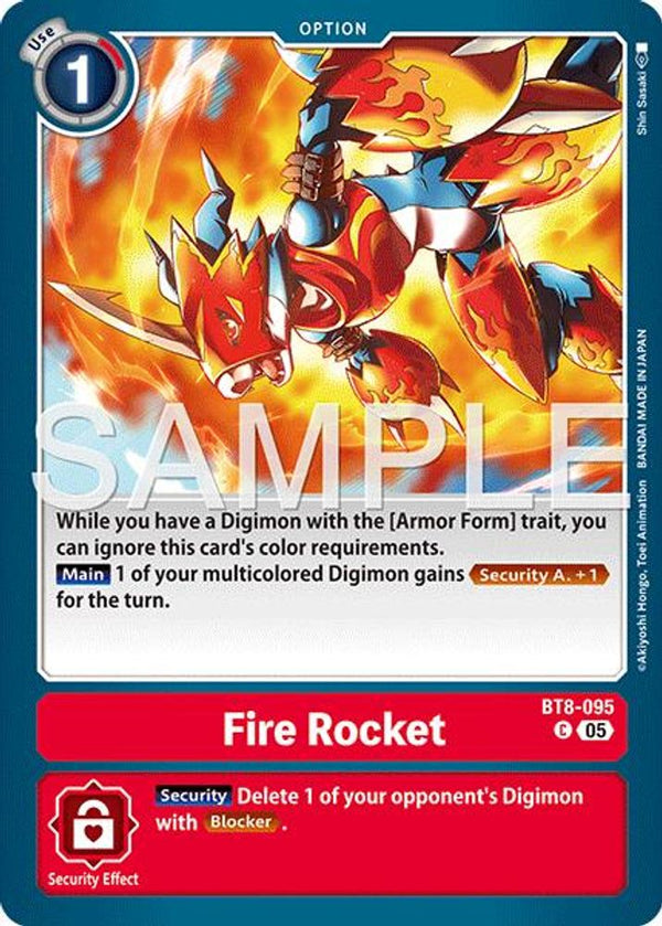 Fire Rocket (Block 5 Reprint) - BT8-095 - Common