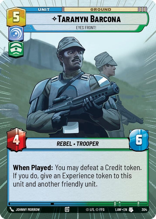 Taramyn Barcona - Eyes Front! (Hyperspace) - 304 - Uncommon