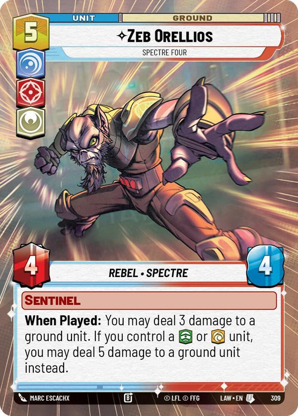 Zeb Orellios - Spectre Four (Hyperspace) - 309 - Uncommon