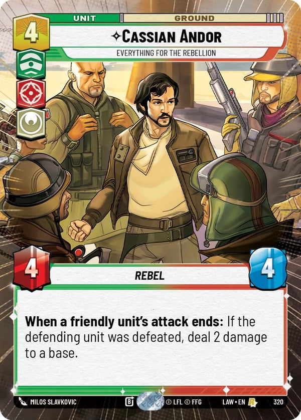 Cassian Andor - Everything for the Rebellion (Hyperspace) - 320 - Rare
