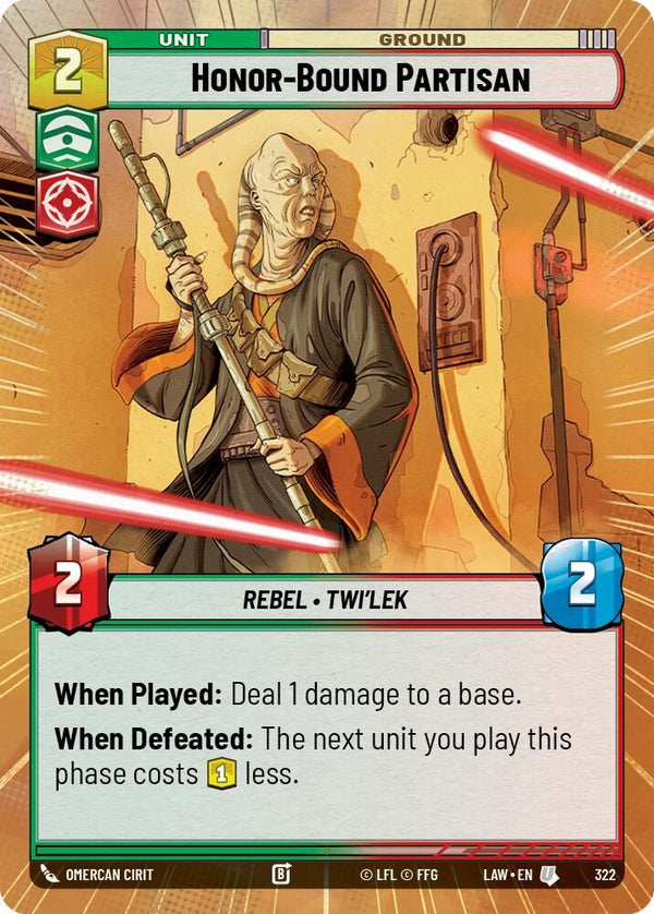 Honor-Bound Partisan (Hyperspace) - 322 - Uncommon