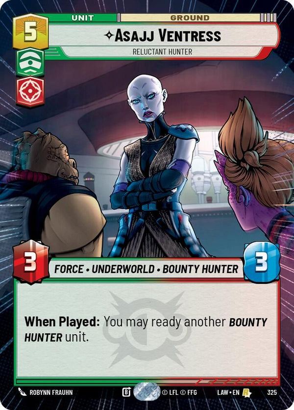 Asajj Ventress - Reluctant Hunter (Hyperspace) - 325 - Rare