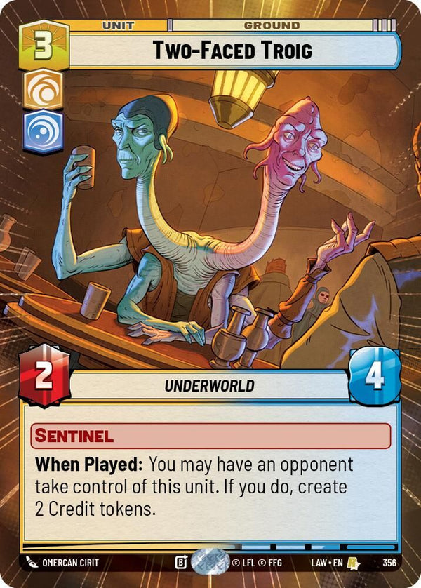 Two-Faced Troig (Hyperspace) - 356 - Rare