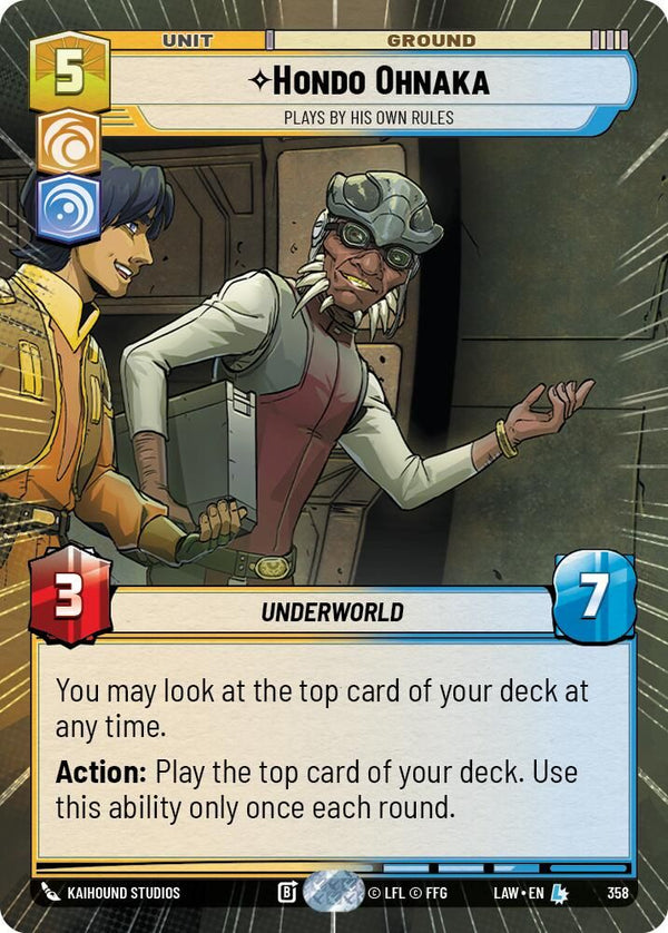 Hondo Ohnaka - Plays By His Own Rules (Hyperspace) - 358 - Legendary