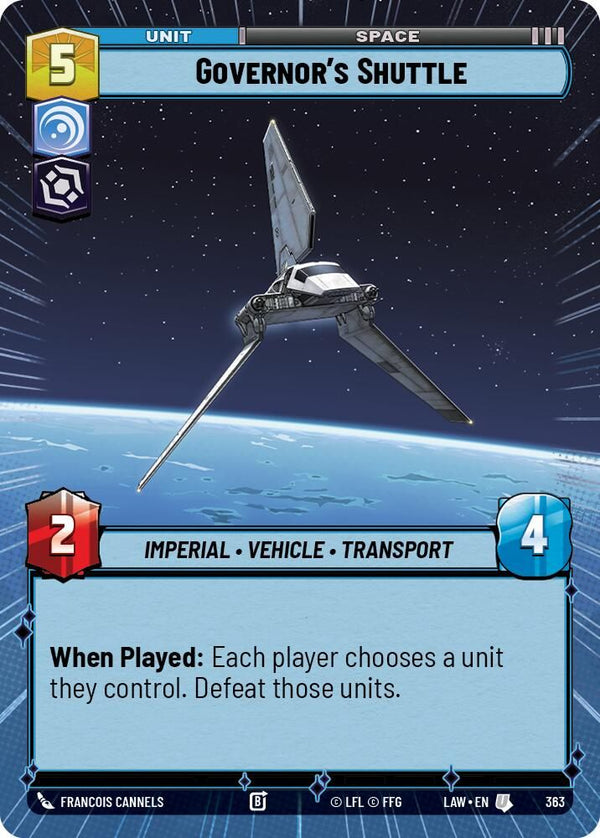 Governor's Shuttle (Hyperspace) - 363 - Uncommon