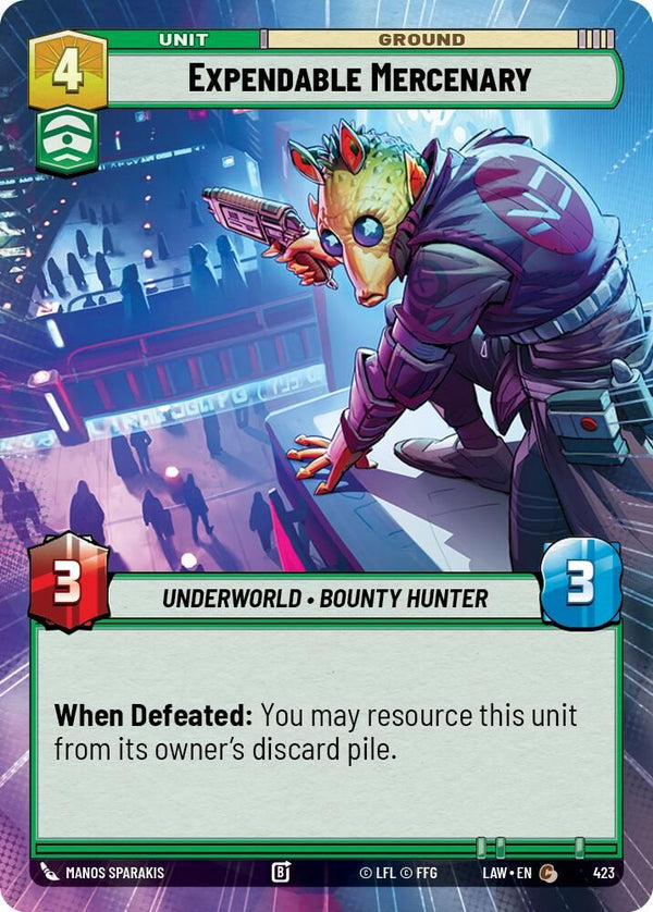 Expendable Mercenary (Hyperspace) - 423 - Common