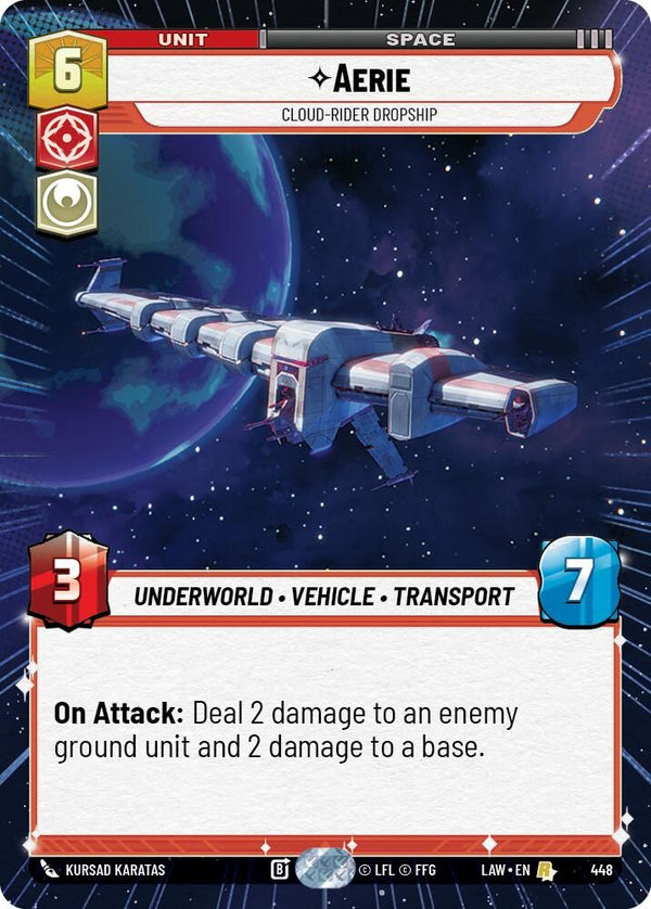 Aerie - Cloud-Rider Dropship (Hyperspace) - 448 - Rare