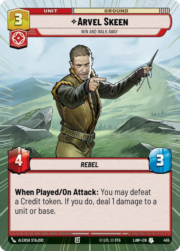 Arvel Skeen - Win and Walk Away (Hyperspace) - 455 - Uncommon