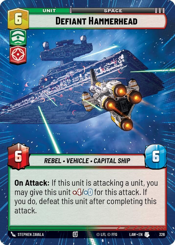 Defiant Hammerhead (Hyperspace) - 326 - Uncommon