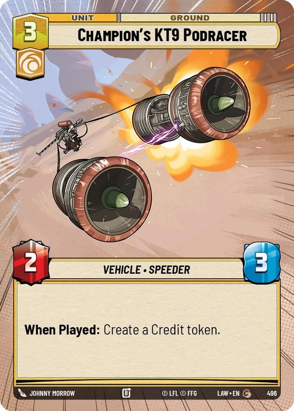 Champion's KT-9 Podracer (Hyperspace) - 496 - Common
