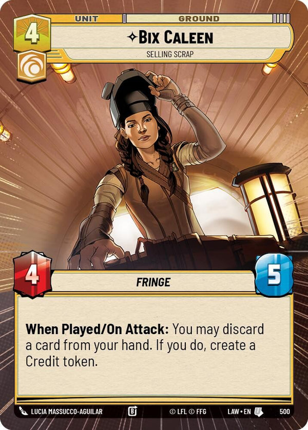Bix Caleen - Selling Scrap (Hyperspace) - 500 - Uncommon
