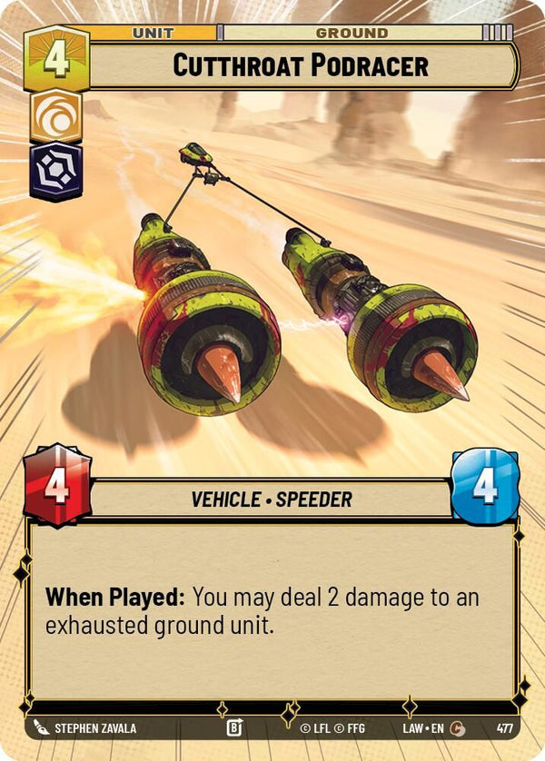 Cutthroat Podracer (Hyperspace) - 477 - Common