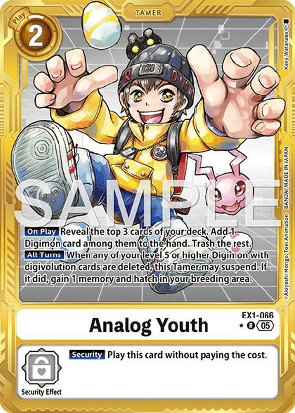 Analog Youth (Gold Border) - EX1-066 - Rare