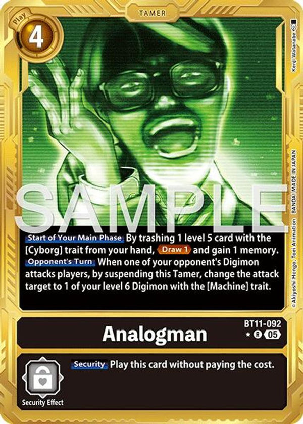 Analogman (Gold Border) - BT11-092 - Rare
