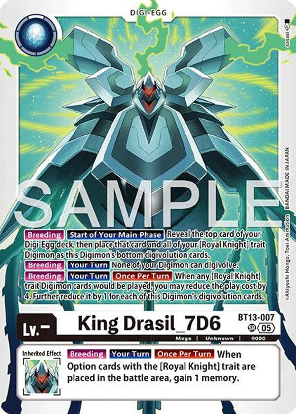 King Drasil_7D6 (Block 5 Reprint) - BT13-007 - Super Rare