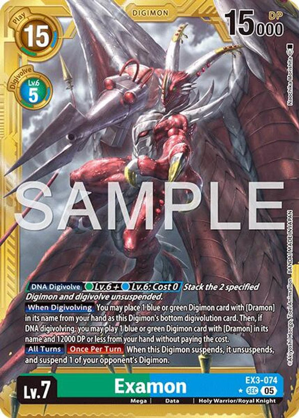 Examon (Gold Border) - EX3-074 - Secret Rare