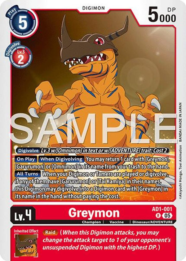 Greymon - AD1-001 - AD1-001 - Rare