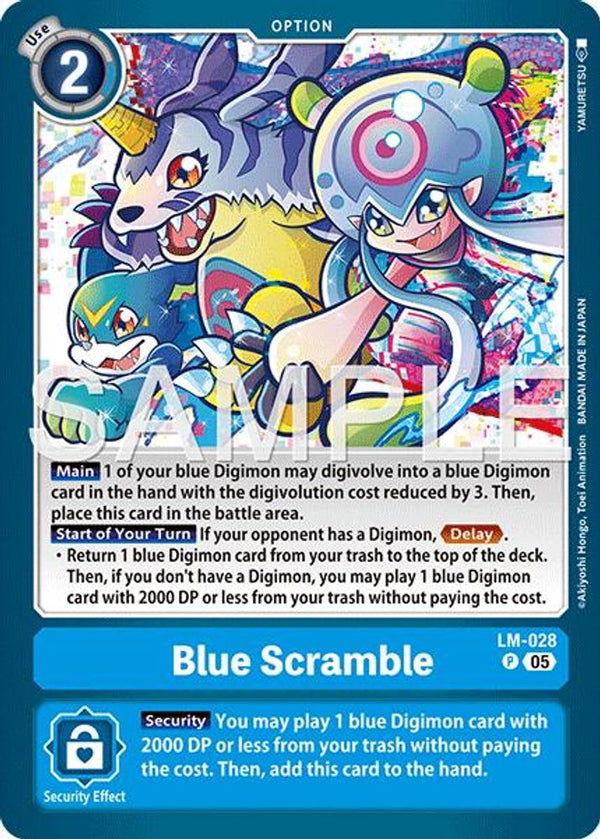 Blue Scramble (Block 5 Reprint) - LM-028 - Promo
