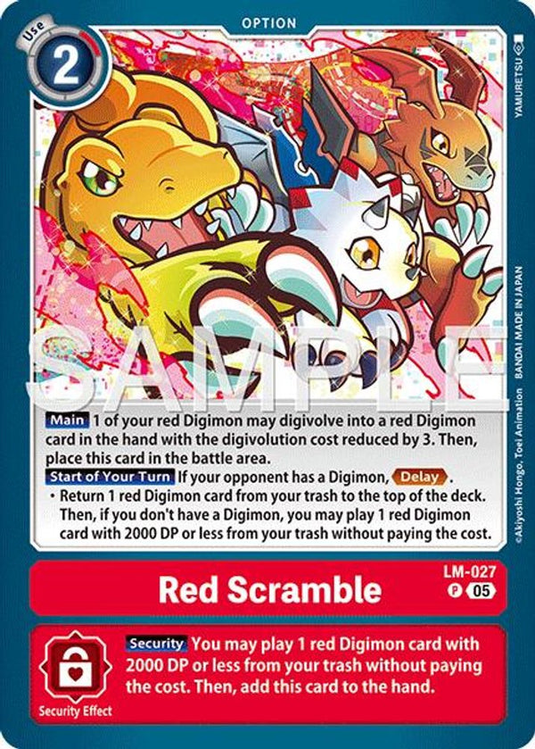 Red Scramble (Block 5 Reprint) - LM-027 - Promo