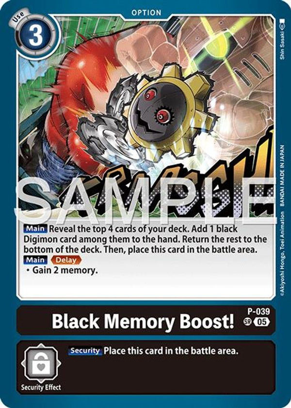 Black Memory Boost! (Block 5 Reprint) - P-039 - Super Rare