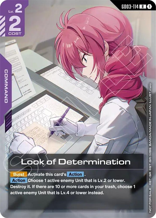 Look of Determination (Newtype Challenge 2026 Mission 2) - GD03-114 - Rare