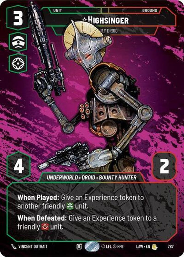 Highsinger - Deadly Droid (Prestige) - 787 - Rare