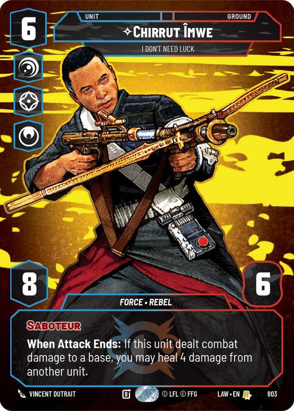 Chirrut Imwe - I Don't Need Luck (Prestige) - 803 - Rare