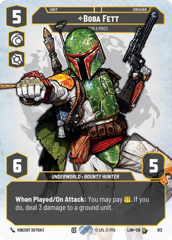 Boba Fett - For a Price (Prestige) - 813 - Rare