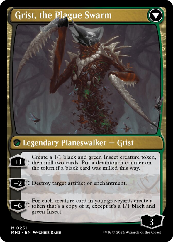 Grist, Voracious Larva // Grist, the Plague Swarm (MH3)