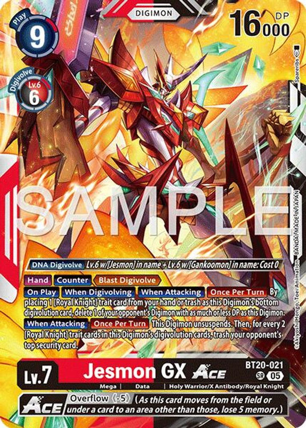Jesmon GX ACE (Block 5 Reprint) - BT20-021 - Super Rare