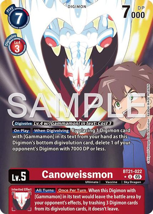 Canoweissmon (Alternate Art) - BT21-022 - Uncommon